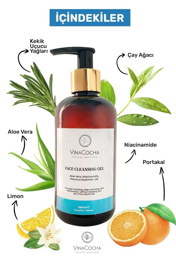 پاک کننده صورت اورجینال برند Vinacocha مدل Facial Cleansing Gel کد 741950462 - Image 3