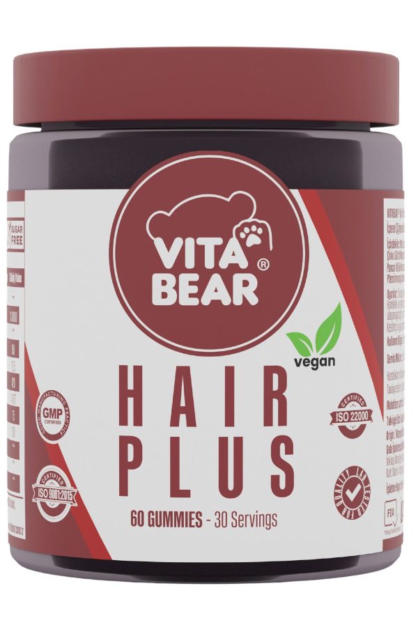 ویتامین مو اورجینال برند Vita bear مدل Vegan Hair Growth Gummies کد 812495602