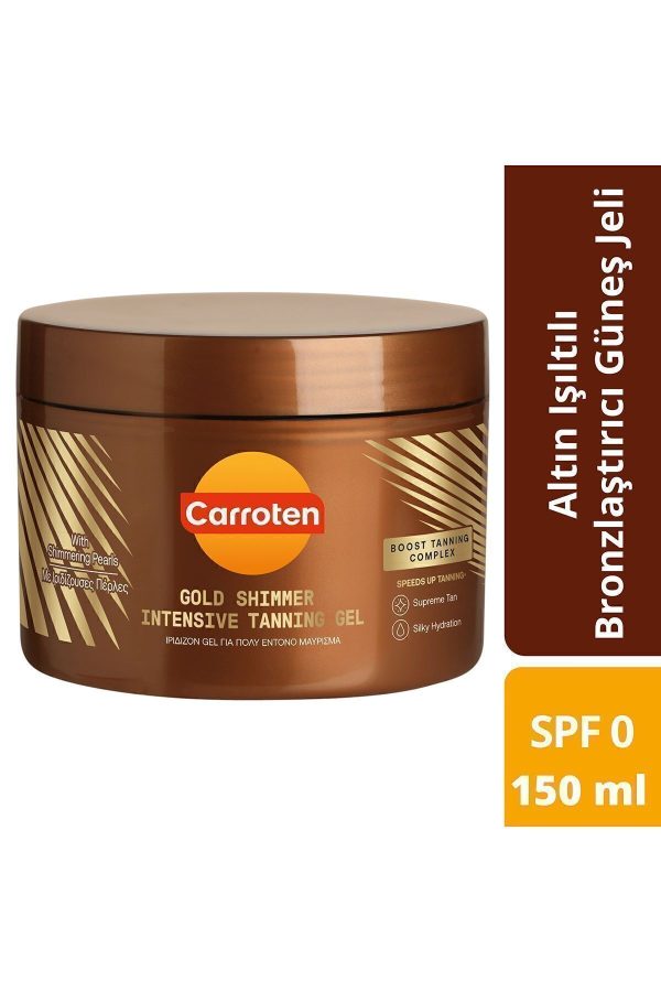 کرم برنز کننده اورجینال برند Carroten مدل Gold Shimmer Tanning Sun Gel کد 279661035