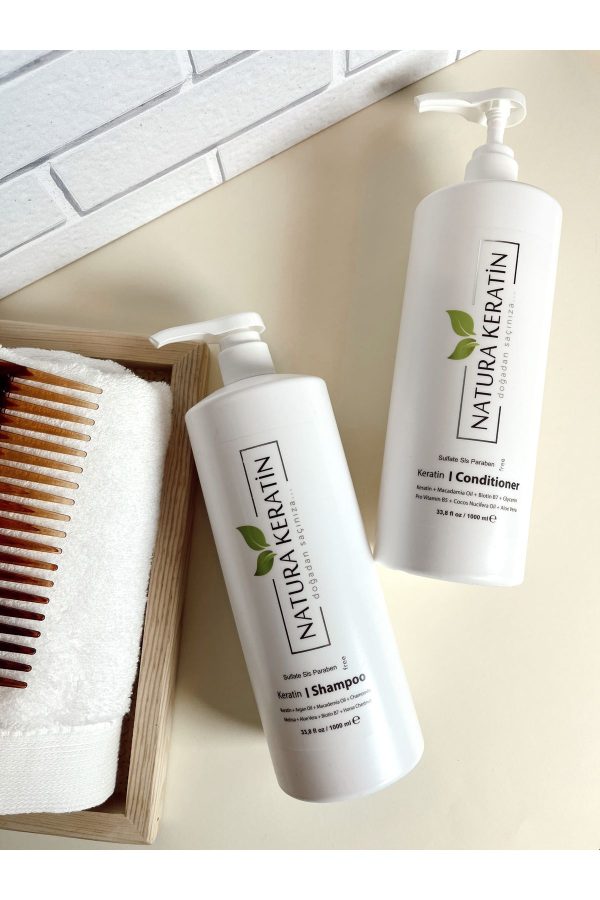شامپو اورجینال برند Natura keratin مدل Sülfatsız Şampuan 1000 ml کد 6236134 - Image 3