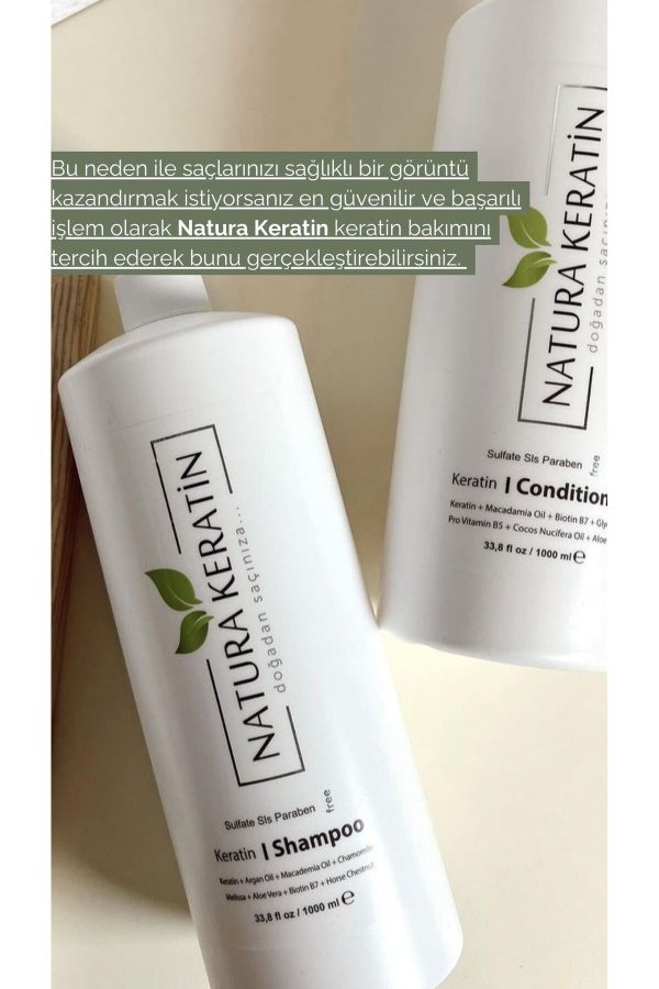 شامپو اورجینال برند Natura keratin مدل Sülfatsız Şampuan 1000 ml کد 6236134 - Image 4