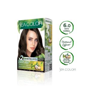 رنگ مو اورجینال برند Sea color مدل Natural Effect 60 Koyu Kumral کد 182523995
