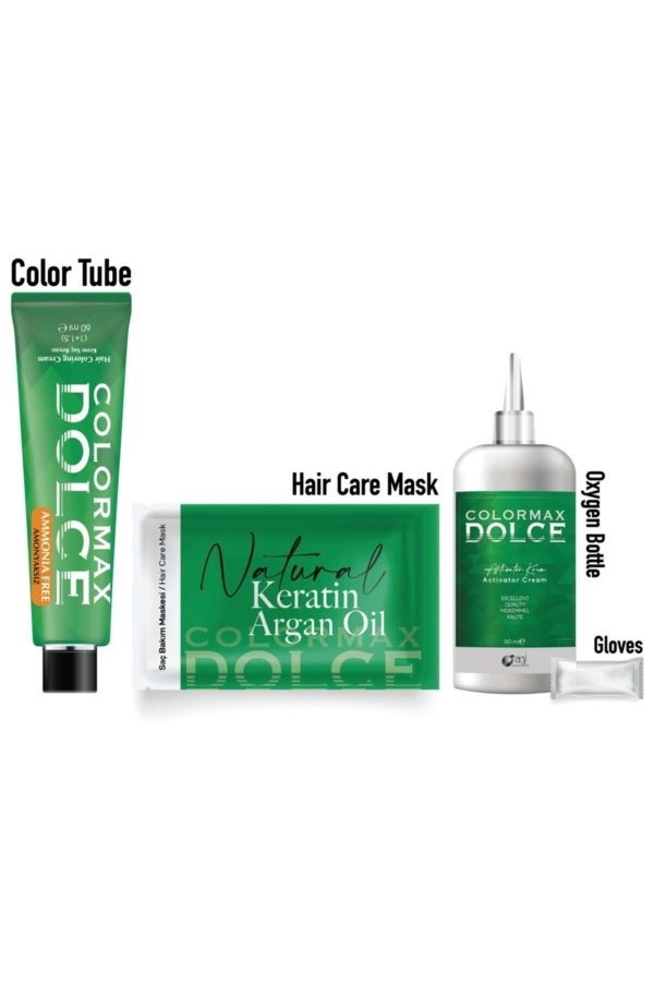 رنگ مو اورجینال برند Colormax dolce مدل Amonyaksız Saç Boyası Fındık Kabuğu کد 232054505 - Image 2