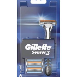 ژیلت و ریش تراش اورجینال برند Gillette مدل Sensor3 کد 79437504