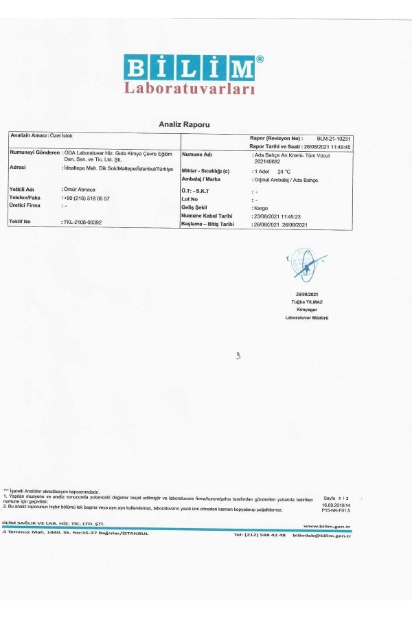 کرم بدن اورجینال برند Adabahce tarim کد 149158820 - Image 2