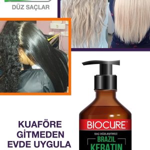 کرم مو اورجینال برند Biocure مدل Saç Düzleştirici Brezilya Keratini 500ml کد 472904673