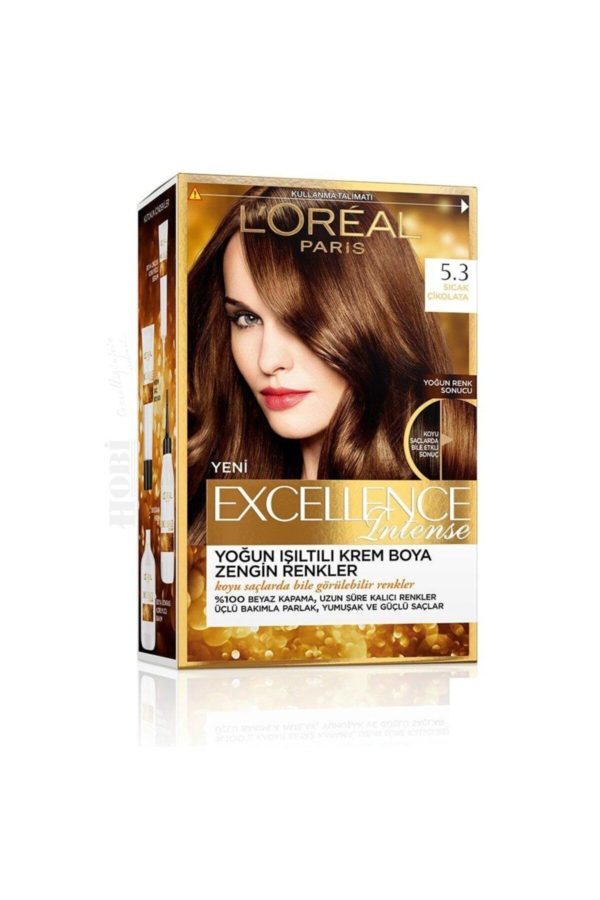 رنگ مو اورجینال برند L oreal paris مدل Excellence Intense 53 کد 88802724 - Image 3