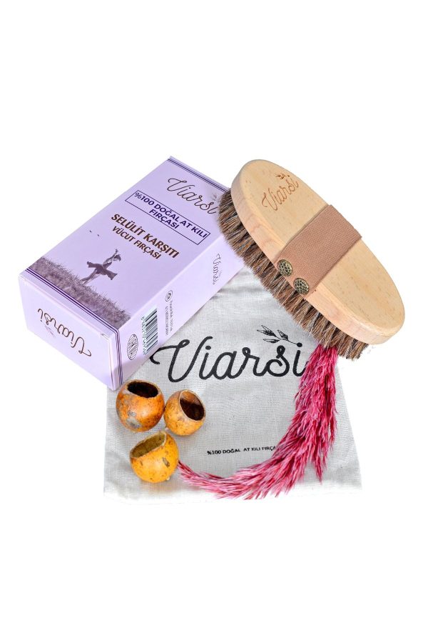 برس سلولیت اورجینال برند Viarsi مدل Natural Horsehair Cellulite Brush کد 195970808 - Image 2