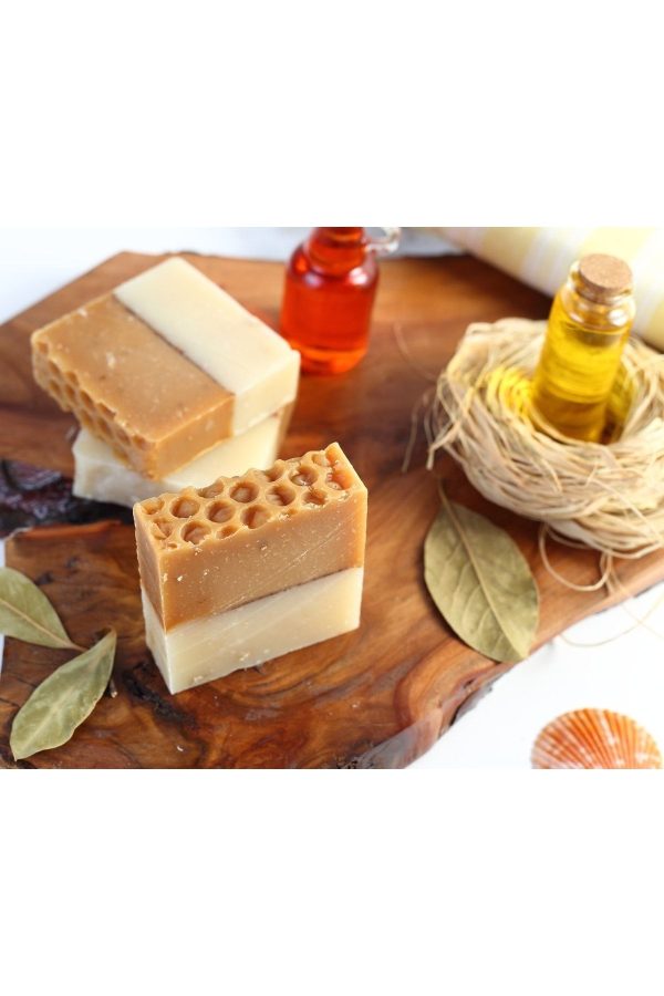 صابون جامد اورجینال برند Hygieia sabun مدل Organic Handmade Honey Oatmeal Soap کد 52160570 - Image 2