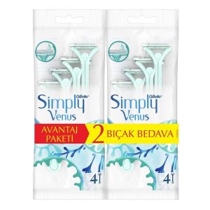 ژیلت و ریش تراش اورجینال برند Gillette venus مدل Simply Venus2 6+2 کد 119066801