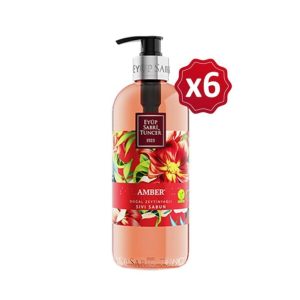 صابون مایع اورجینال برند Eyup sabri tuncer مدل Amber Liquid Soap 500mlx6 Pack کد 152022606