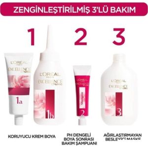 رنگ مو اورجینال برند L oreal paris مدل Excellence Creme Saç Boyası کد 242478894