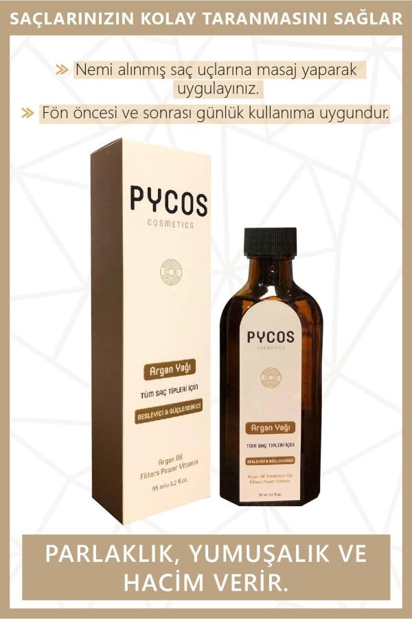 روغن و سرم مو اورجینال برند Pycos cosmetics کد 716494105 - Image 3