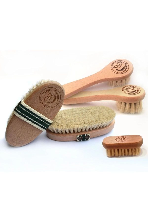 برس سلولیت اورجینال برند Edy s organics مدل 100% Natural Horsehair Body Brush کد 191360177 - Image 3