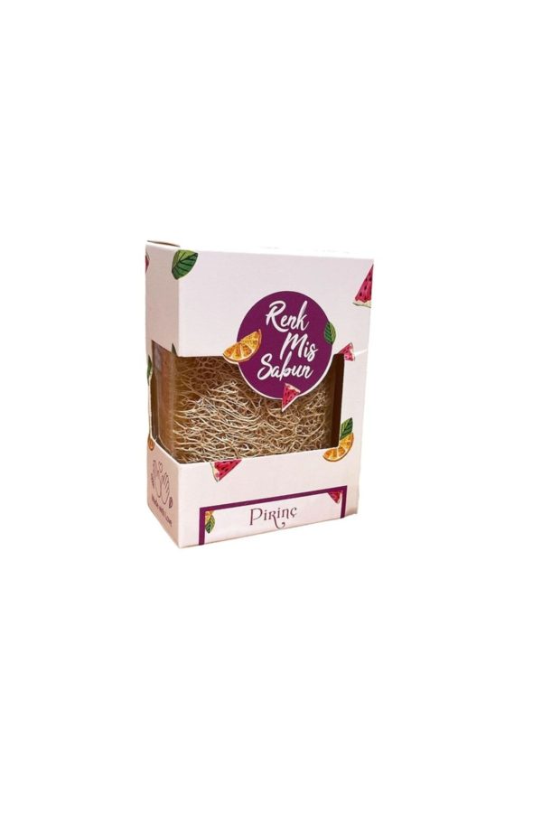 صابون جامد اورجینال برند Renk mis sabun مدل Natural loofah and rice soap کد 249131456 - Image 3