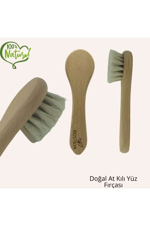 فیس براش اورجینال برند Rostilya مدل 100% Natural Horsehair Face Brush کد 635043970 - Image 4