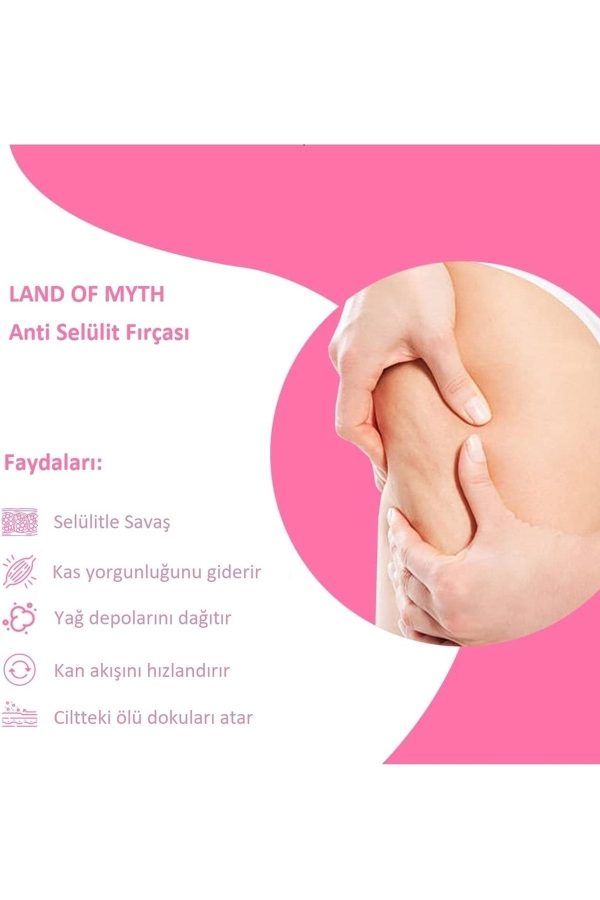 برس سلولیت اورجینال برند Land of myth مدل Silikon Vücut Selülit Masaj Fırçası کد 719137330 - Image 4