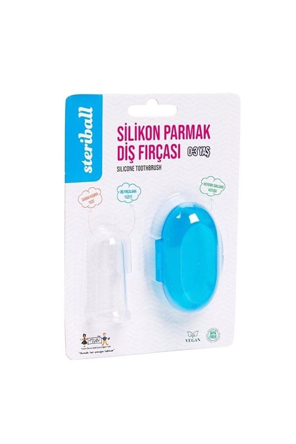 مسواک دستی اورجینال برند Steriball مدل Steriball Hijyenik Silikon Parmak Fırça کد 804582766 - Image 8
