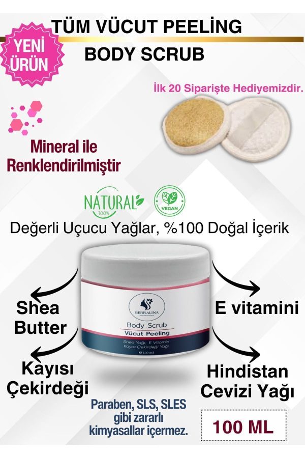 لایه بردار بدن اورجینال برند Berralina dogal bakim urunleri کد 828093745