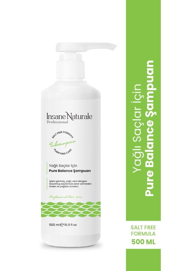 شامپو اورجینال برند Insane naturale مدل Pure Balance Shampoo 500 ml کد 827012642