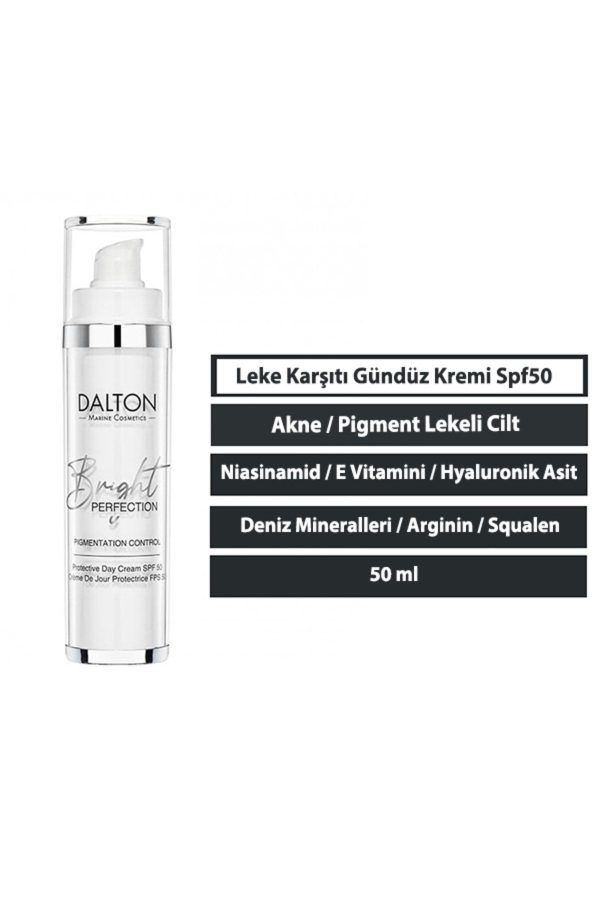 کرم صورت اورجینال برند Dalton marine cosmetics مدل Bright Perfection Day Cream SPF50 کد 262675980