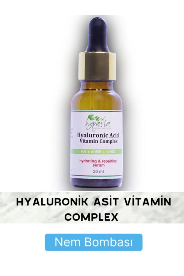 سرم پوست اورجینال برند Hypatia natural products مدل Hyaluronic Acid Vitamin Complex کد 59943474