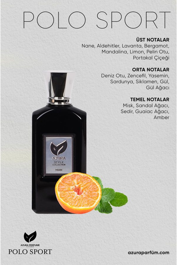 ادکلن اورجینال برند Azura perfumum مدل Azura Style Polo Sport کد 808334366 - Image 4