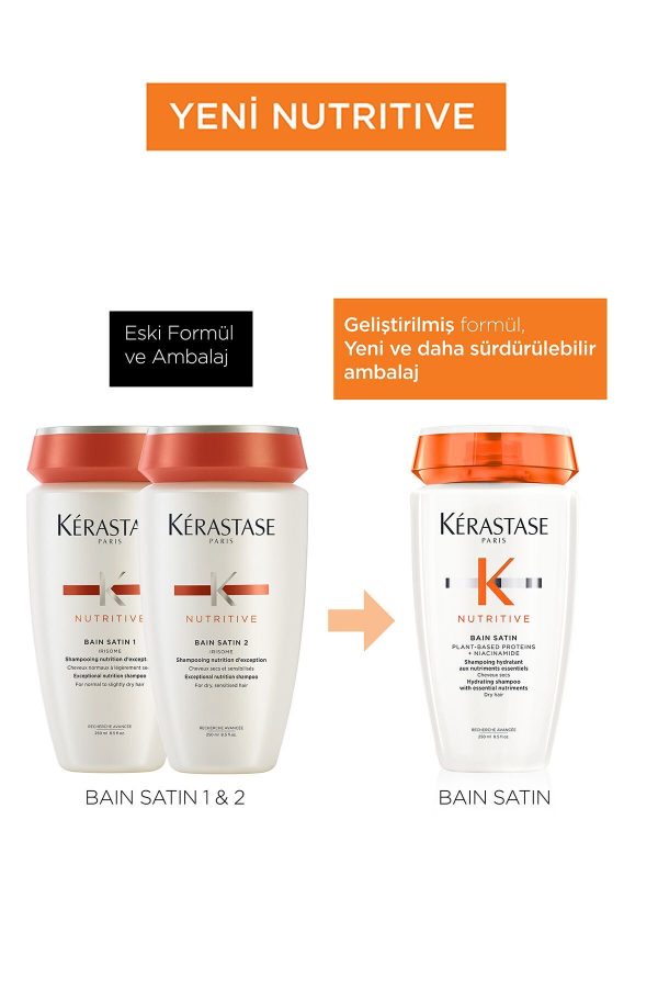 شامپو اورجینال برند Kerastase مدل Bain Satin 250 ml کد 701927219 - Image 4