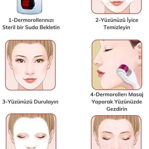 درمارولر اورجینال برند Dr dermalok مدل Dermaroller 540 iğneli 075mm کد 790176920
