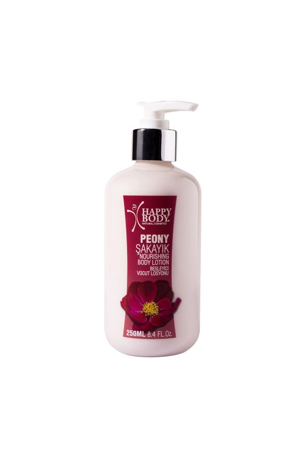کرم بدن اورجینال برند Happy body مدل Peony-Scented Nourishing Body Lotion 250ml کد 97914829 - Image 2