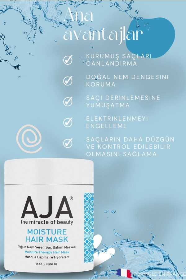ماسک مو اورجینال برند Aja مدل Moisture Threapy Saç Bakım Maskesi کد 732346528 - Image 3