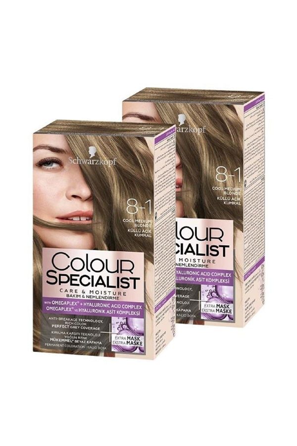 رنگ مو اورجینال برند Schwarzkopf مدل Doğal Küllü Açık Kumral 8-1 کد 350228834
