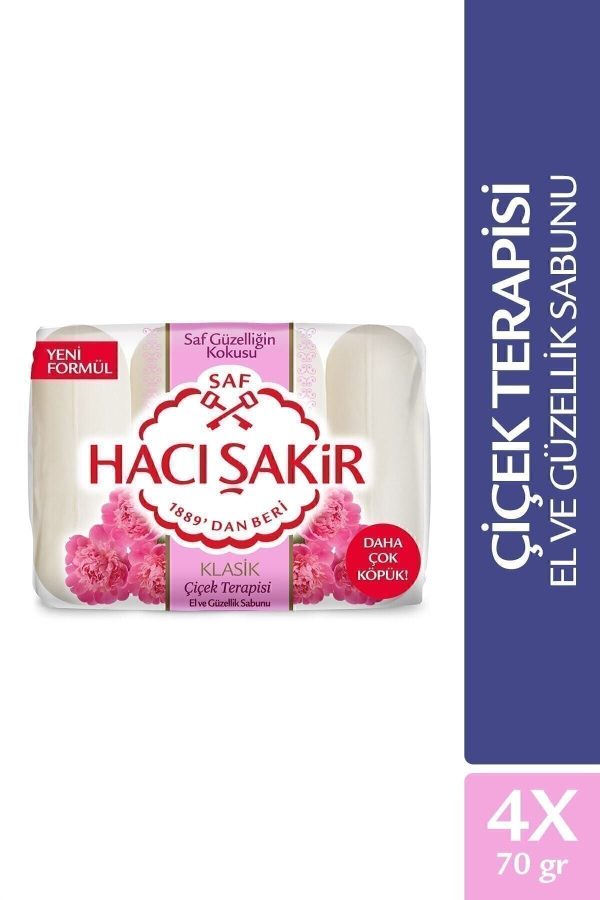 صابون جامد اورجینال برند Haci sakir مدل 4x70gr Elegan کد 7093714