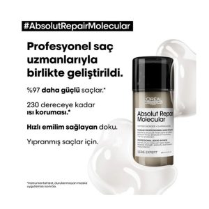 روغن و سرم مو اورجینال برند L oreal professionnel مدل Absolut Repair Molecular کد 808957096