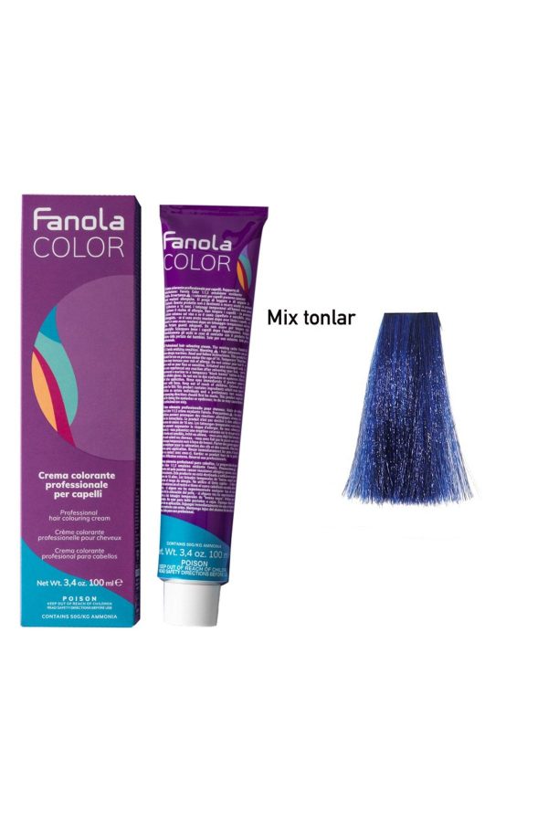 رنگ مو اورجینال برند Fanola مدل Mix Tone Blue کد 353792878