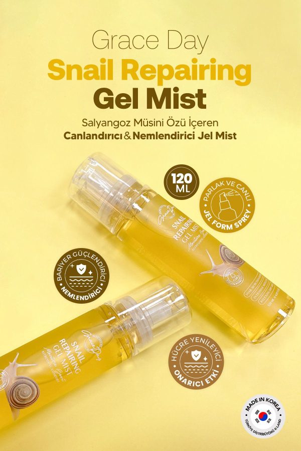 کرم جوان کننده اورجینال برند Grace day مدل Snail Repairing Gel Mist 120ml کد 826583755 - Image 2