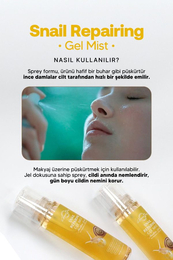 کرم جوان کننده اورجینال برند Grace day مدل Snail Repairing Gel Mist 120ml کد 826583755 - Image 4