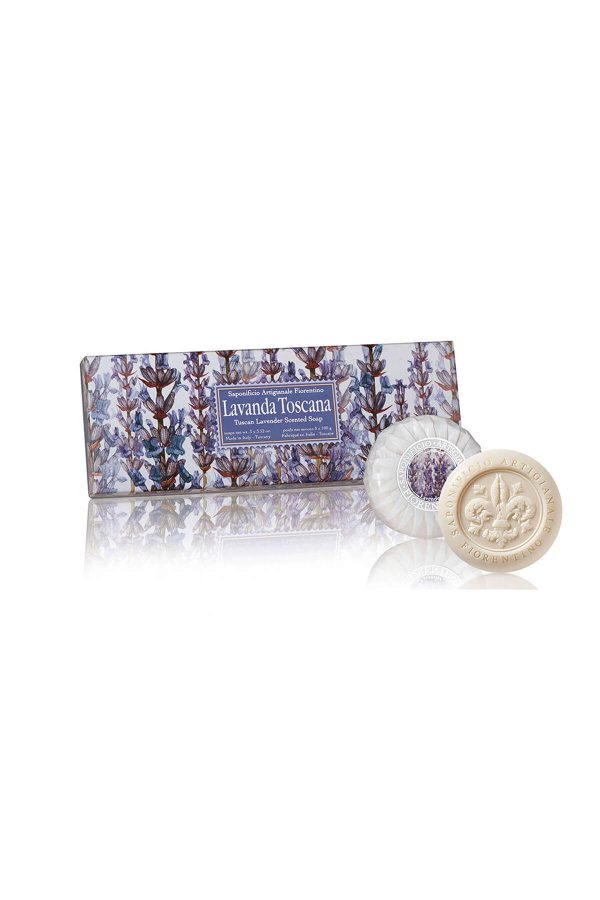 صابون جامد اورجینال برند Saponificio artigianale fiorentino مدل Lavender 3x100 g Sabun کد 3123690