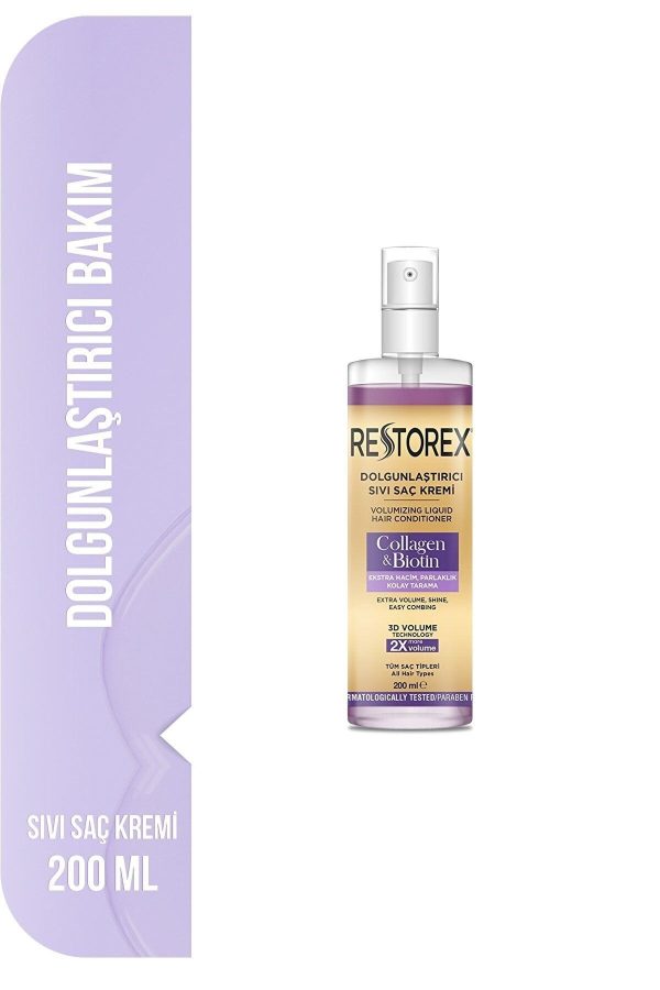 اسپری مو اورجینال برند Restorex مدل Collagen Biotin Liquid Hair Cream کد 271568582