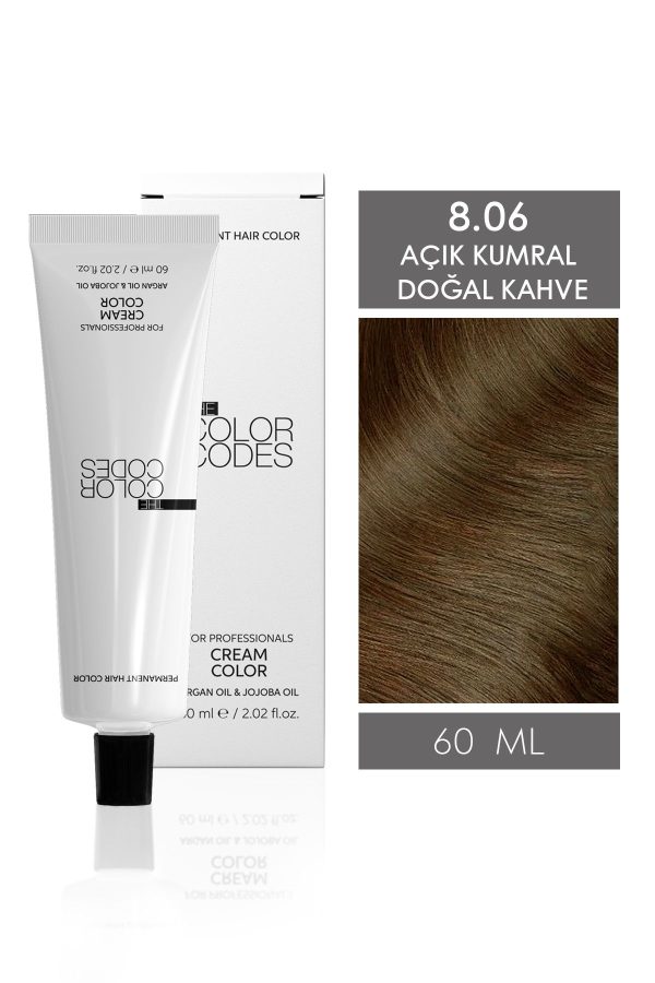 رنگ مو اورجینال برند The color codes مدل AÇIK KUMRAL DOĞAL KAHVE 60ML کد 824686056