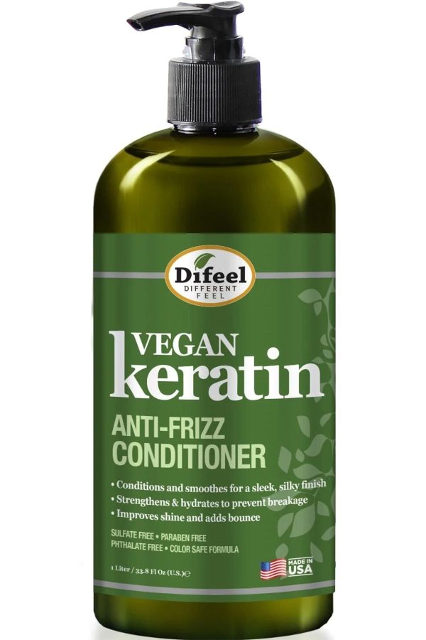 کرم مو اورجینال برند Difeel مدل Keratin Anti-Frizz Hair Conditioner 1lt کد 347666539