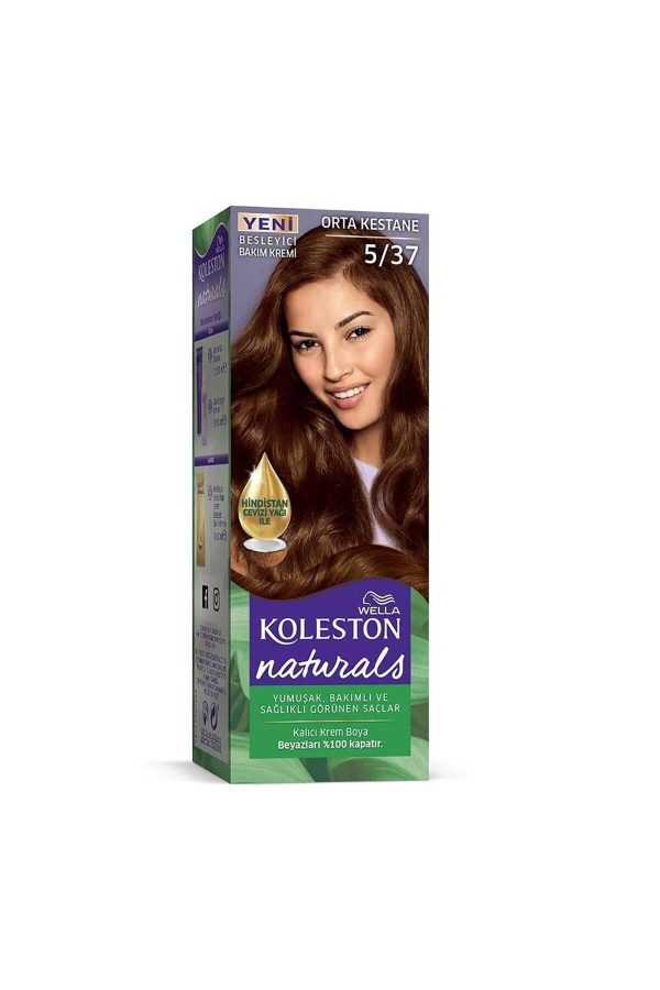 رنگ مو اورجینال برند Wella مدل Orta Kestane 5/37 کد 380386192