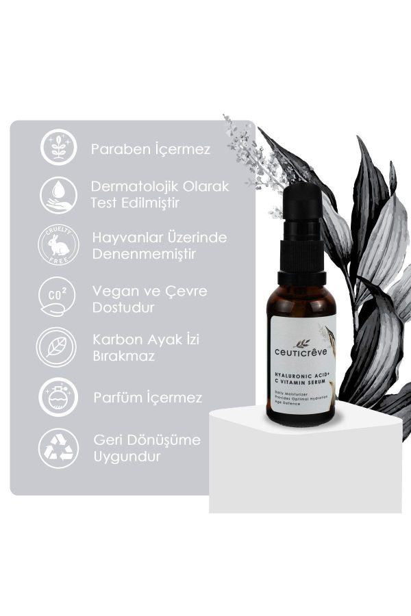سرم پوست اورجینال برند Ceuticreve مدل Hyaluronic Acid C Vitamin Serum کد 736227995 - Image 4