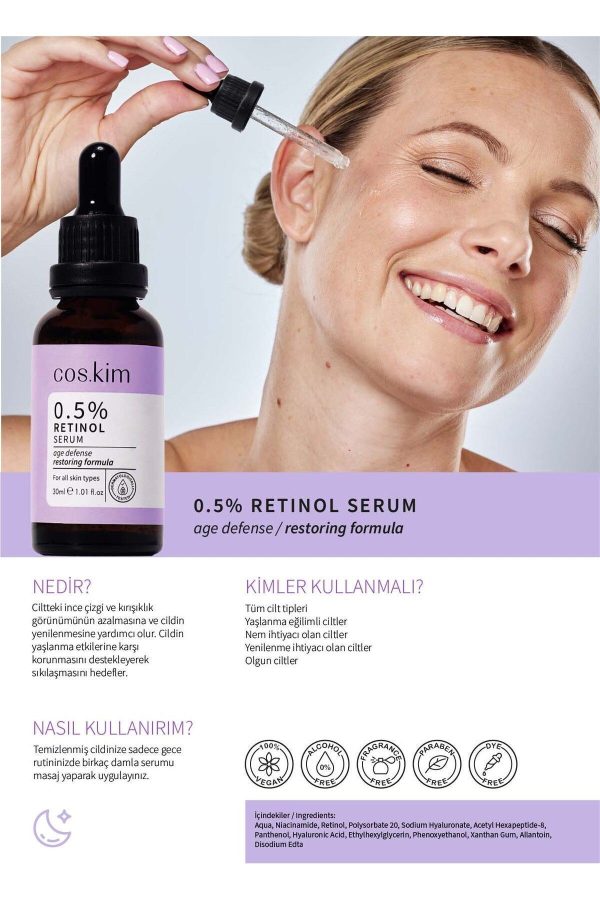 سرم پوست اورجینال برند Cos kim مدل Retinol Bakım Serumu 30 ml کد 682845468 - Image 4