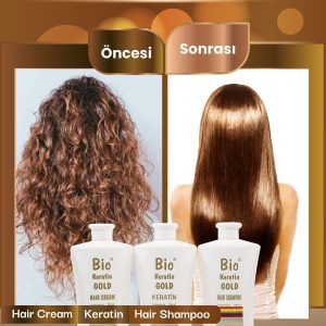 ست مراقبت از مو اورجینال برند Bio keratin gold کد 6194420