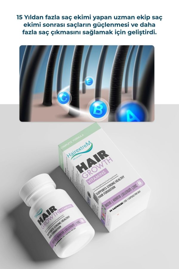 ویتامین مو اورجینال برند Hairextrem کد 825215590 - Image 2
