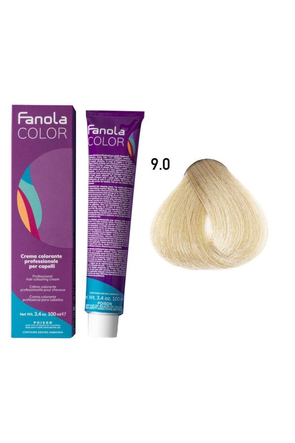 رنگ مو اورجینال برند Fanola مدل Very Light Blonde 90 کد 129343475