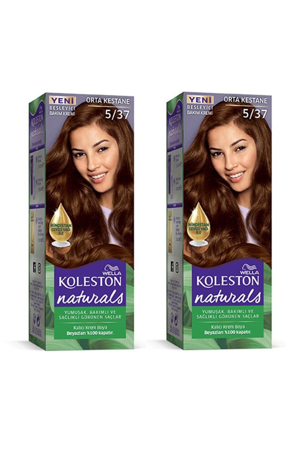 رنگ مو اورجینال برند Wella مدل Saç Boyası Orta Kestane کد 552411366
