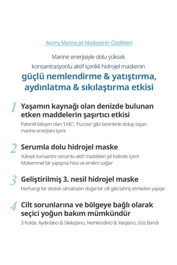 ماسک صورت اورجینال برند Atomy مدل Hydrogel Mask کد 694930106 - Image 2