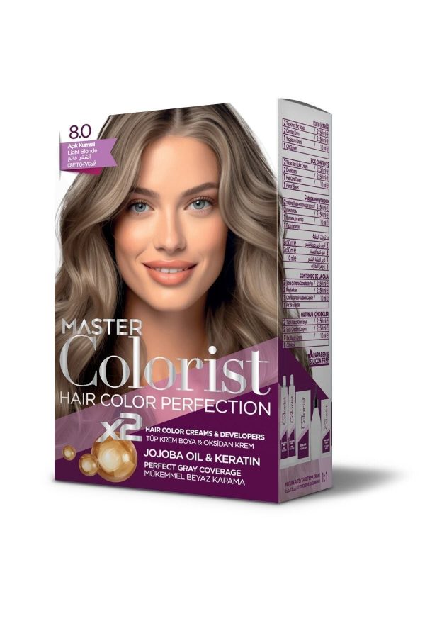 رنگ مو اورجینال برند Master colorist مدل Açık Kumral Set Boya کد 749176150